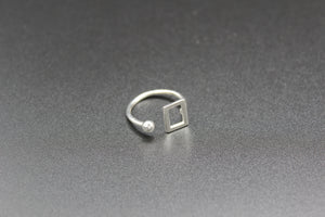 sterling silver Ring, white